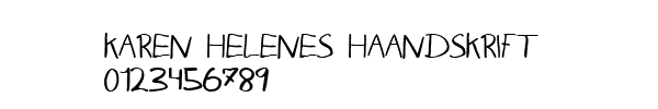 Fuente Karen Helenes haandskrift.ttf