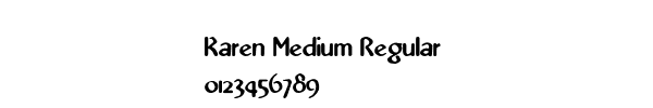 Fuente Karen Medium Regular.ttf