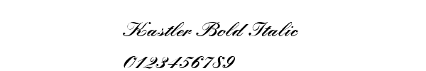 Fuente Kastler Bold Italic.ttf