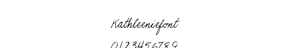 Fuente Kathleeniefont.ttf