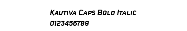 Fuente Kautiva Caps Bold Italic.ttf