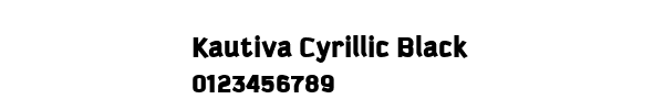 Fuente Kautiva Cyrillic Black.ttf