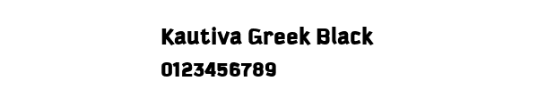 Fuente Kautiva Greek Black.ttf