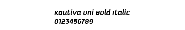 Fuente Kautiva Uni Bold Italic.ttf