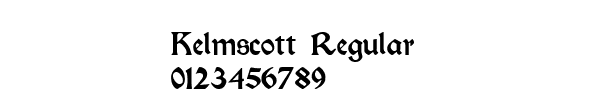 Fuente Kelmscott Regular.ttf