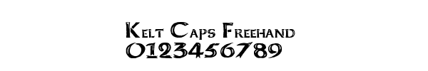 Fuente Kelt Caps Freehand.ttf