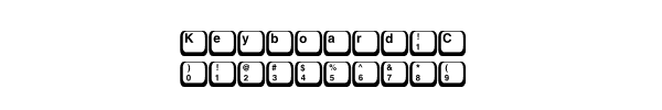 Fuente Keyboard1C.otf