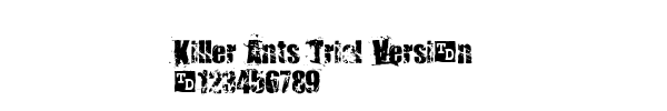 Fuente Killer Ants Trial Version.ttf