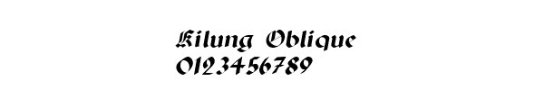Fuente Kilung Oblique.ttf