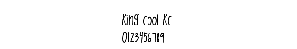 Fuente King Cool KC.ttf