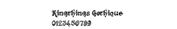 Fuente Kingthings Gothique.ttf