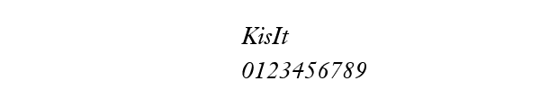 Fuente KisIt.ttf