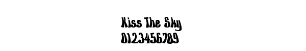 Fuente Kiss The Sky.ttf