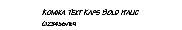 Fuente Komika Text Kaps Bold Italic.ttf