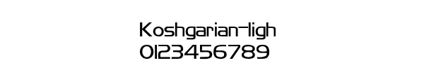 Fuente Koshgarian-ligh.ttf