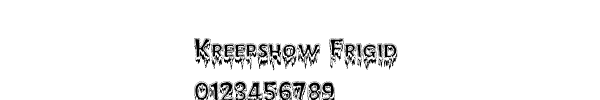 Fuente Kreepshow Frigid.ttf