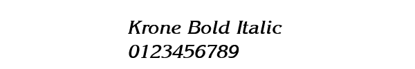 Fuente Krone Bold Italic.ttf