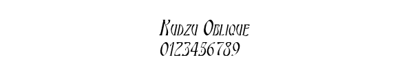 Fuente Kudzu Oblique.ttf