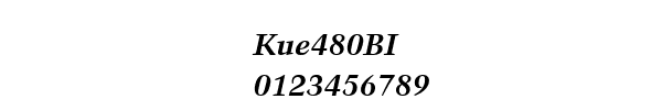 Fuente Kue480BI.ttf
