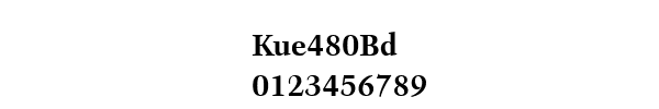 Fuente Kue480Bd.ttf