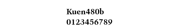 Fuente Kuen480b.ttf