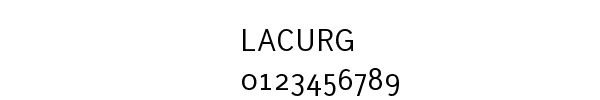 Fuente LACURG.TTF