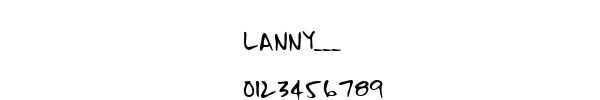 Fuente LANNY___.TTF