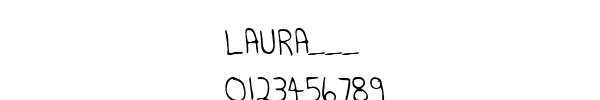 Fuente LAURA___.TTF