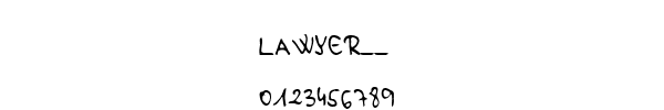 Fuente LAWYER__.TTF