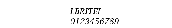 Fuente LBRITEI.TTF