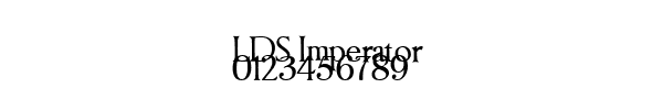 Fuente LDS Imperator.ttf