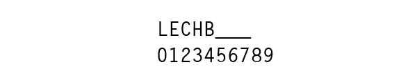 Fuente LECHB___.TTF