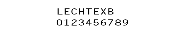Fuente LECHTEXB.TTF