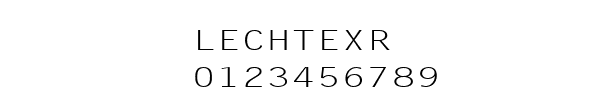Fuente LECHTEXR.TTF