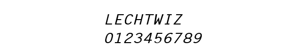 Fuente LECHTWIZ.TTF