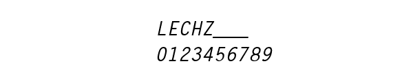 Fuente LECHZ___.TTF