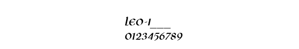 Fuente LEO-I___.TTF