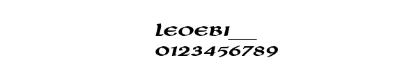 Fuente LEOEBI__.TTF