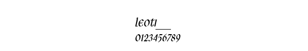 Fuente LEOTI___.TTF