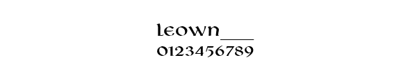 Fuente LEOWN___.TTF