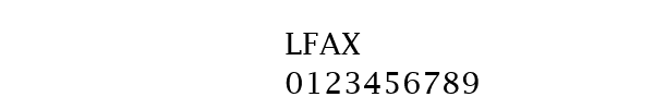 Fuente LFAX.TTF