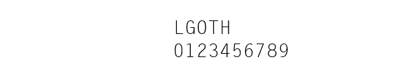 Fuente LGOTH.TTF