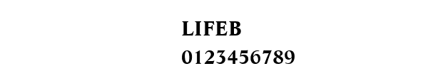 Fuente LIFEB.TTF