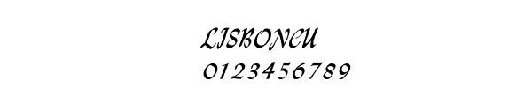 Fuente LISBONCU.TTF