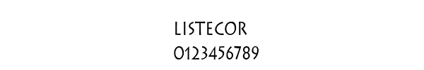 Fuente LISTECOR.TTF