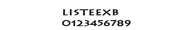 Fuente LISTEEXB.TTF
