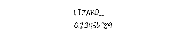 Fuente LIZARD__.TTF