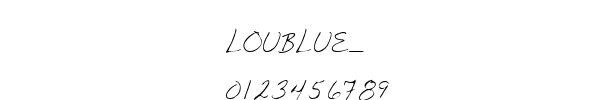 Fuente LOUBLUE_.TTF