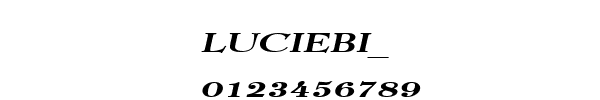 Fuente LUCIEBI_.TTF