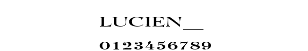 Fuente LUCIEN__.TTF